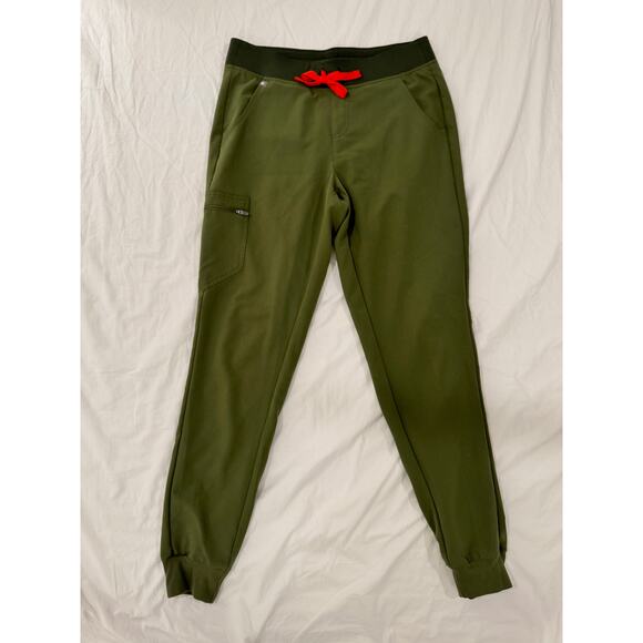 Figs Zamora Tall Jogger Scrub Pants Dark Olive Women’s Medium Tall MT LE Retired - Picture 11 of 11